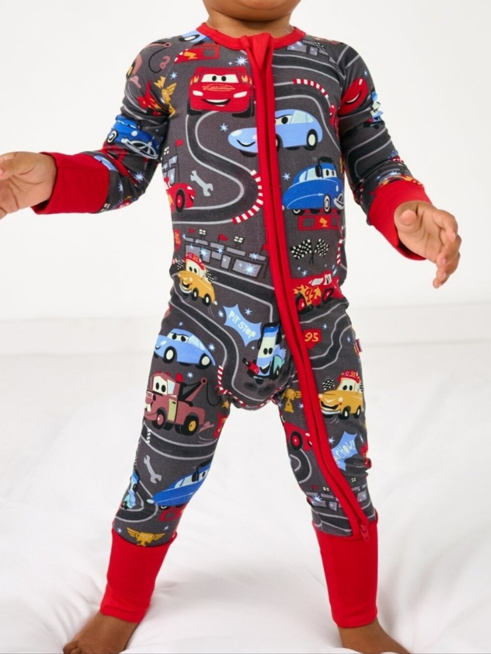 Little Sleepies Pixar Cars Zippy One-Piece - Red & Gray